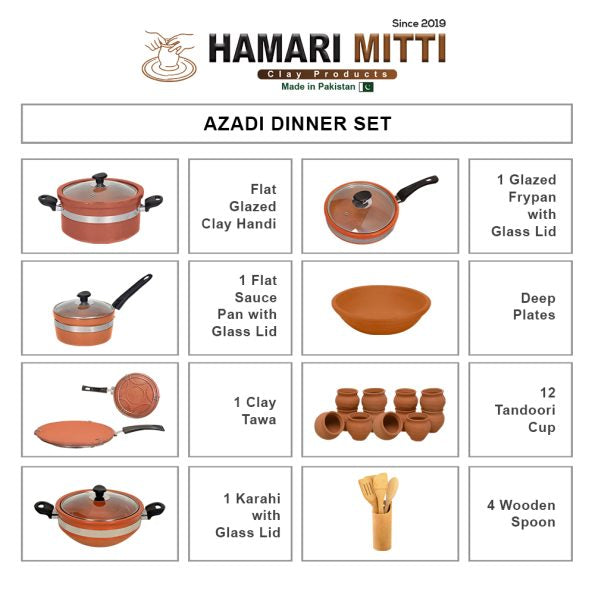 Azaadi Dinner Set