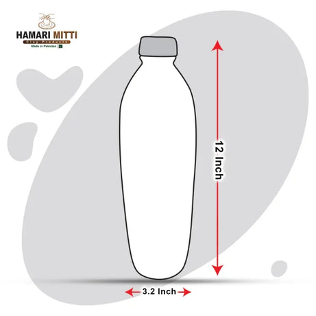 Handcrafted Clay Water Bottle 1000ml