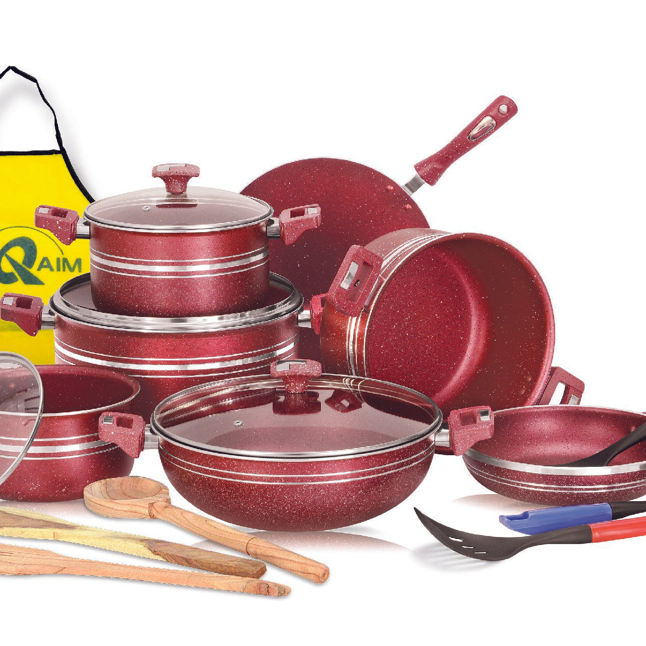 The Elegant Marble-Coated Non Stick Cookware Set 💎