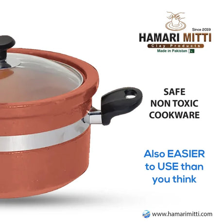 Flat Glazed Clay Handi