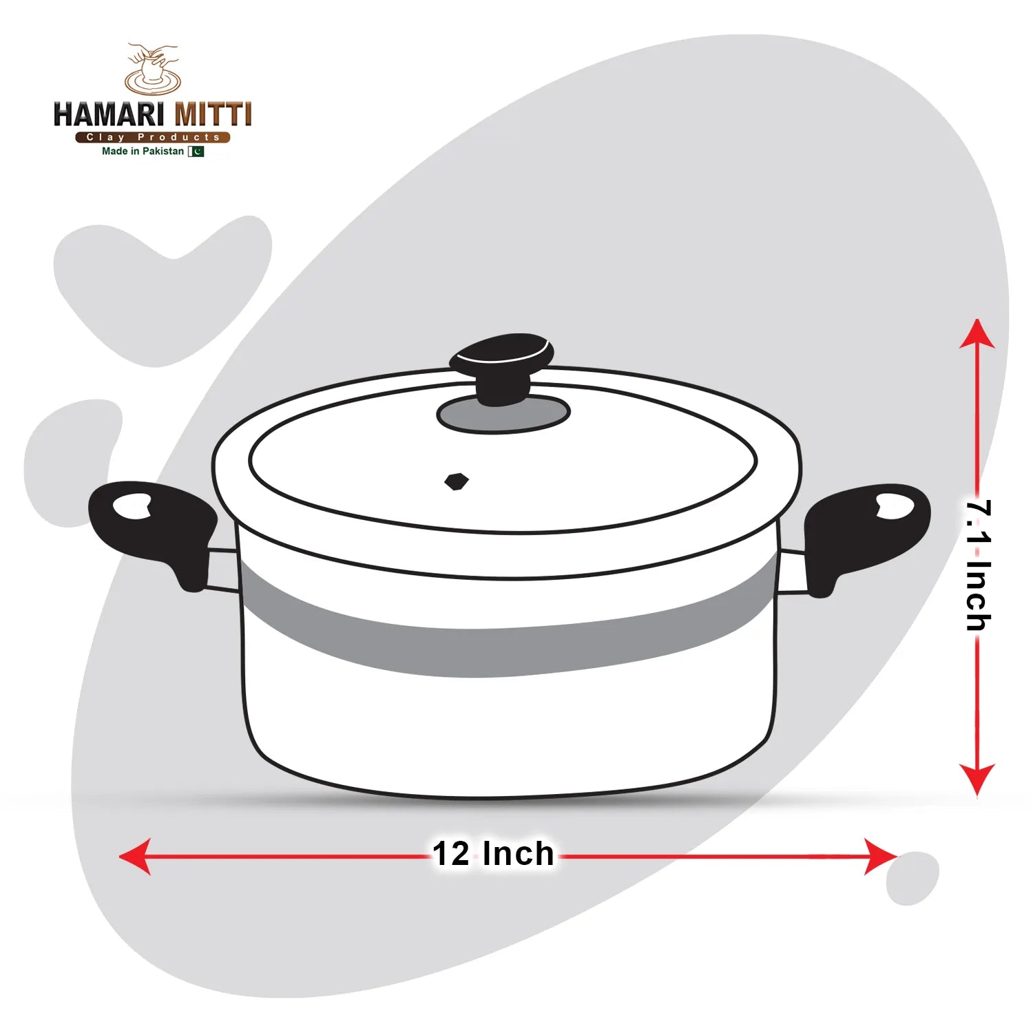 Flat Glazed Clay Handi