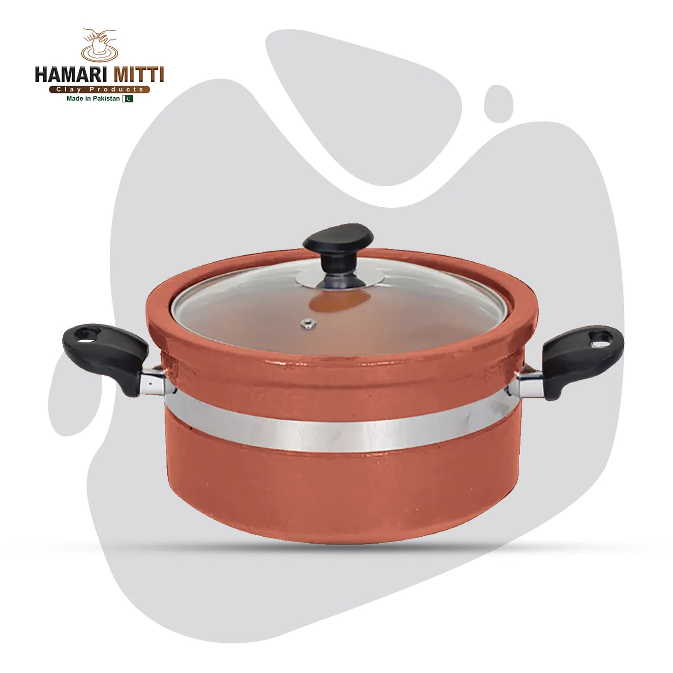Flat Glazed Clay Handi