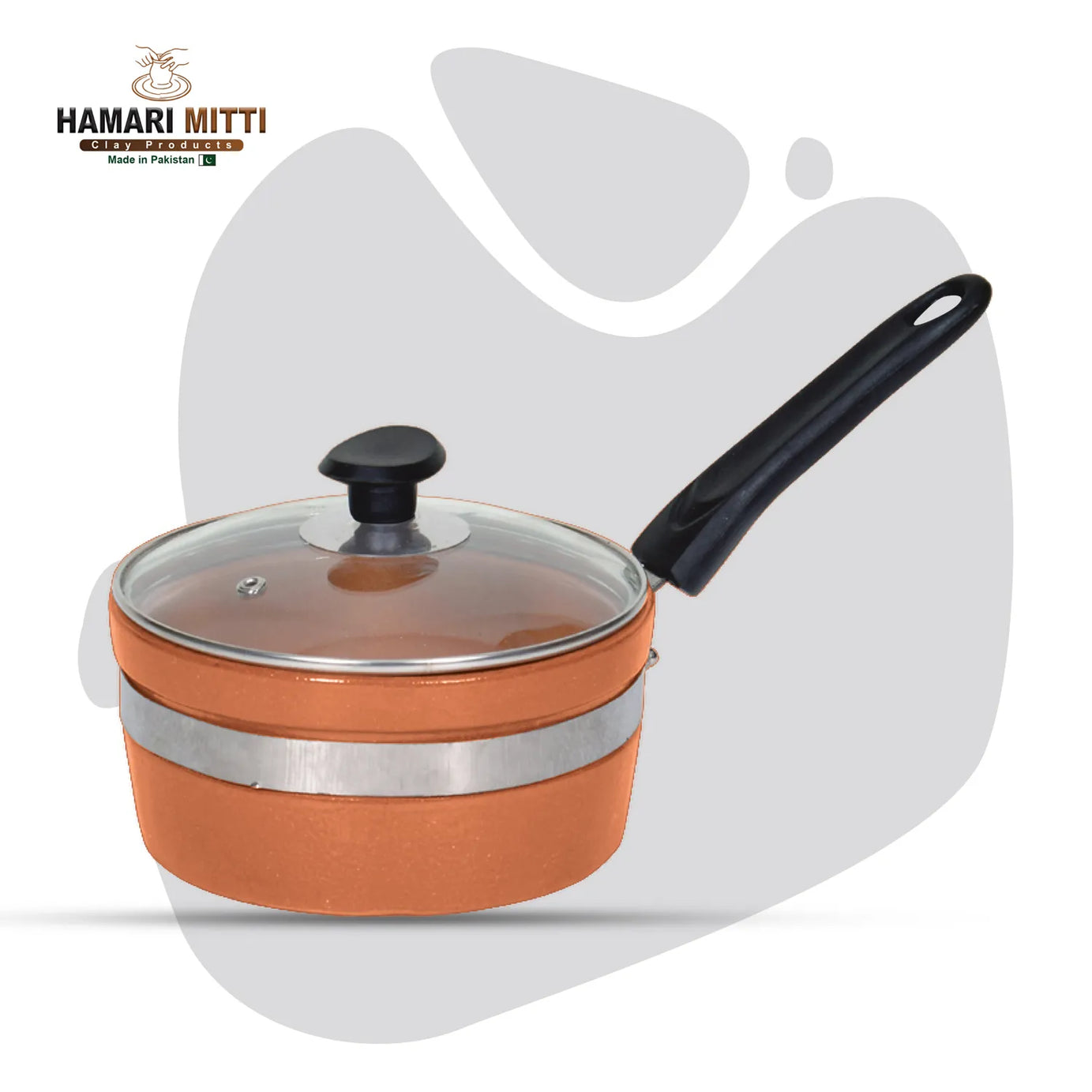 Glazed Clay Saucepan