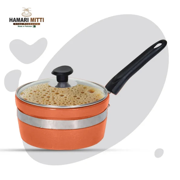 Glazed Clay Saucepan