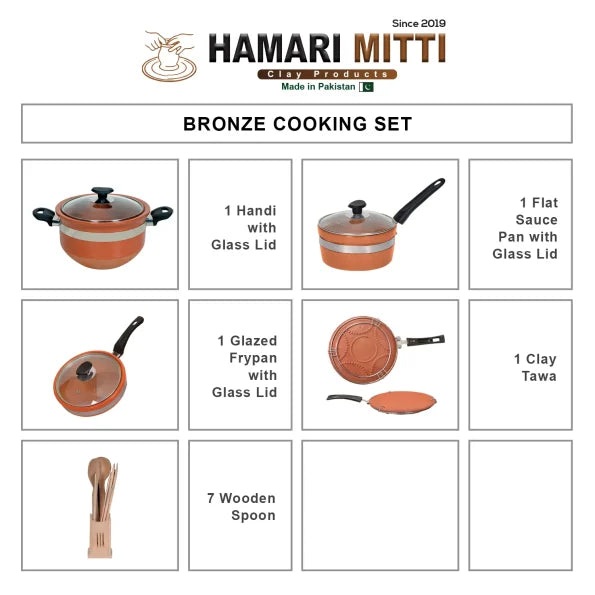 Bronze Cooking Set
