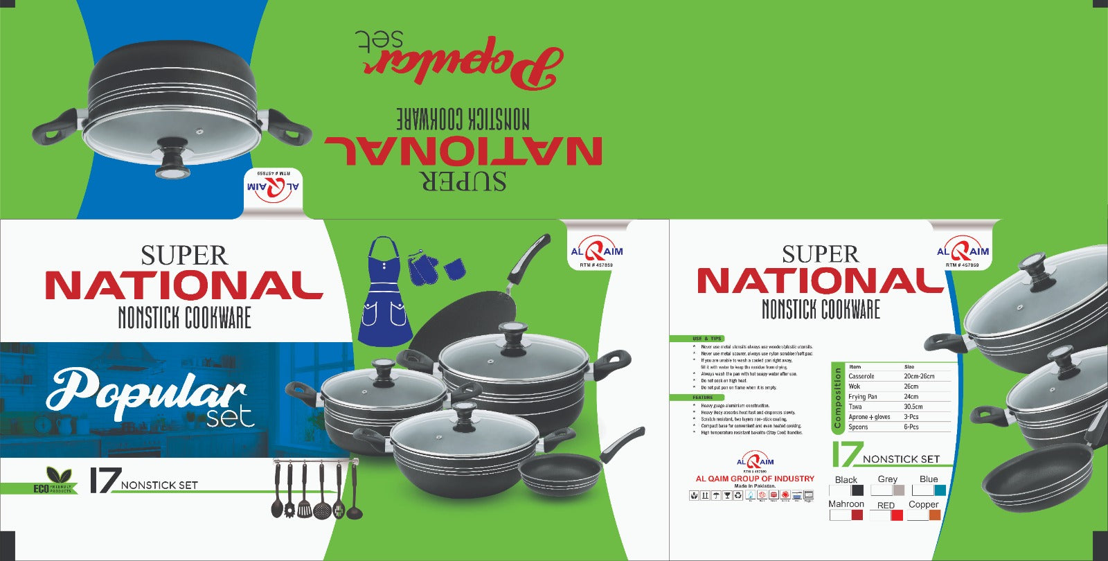 Popular Set 17 Pieces Along Apron Heat Resistant Gloves, Plastic And Wooden Spoons